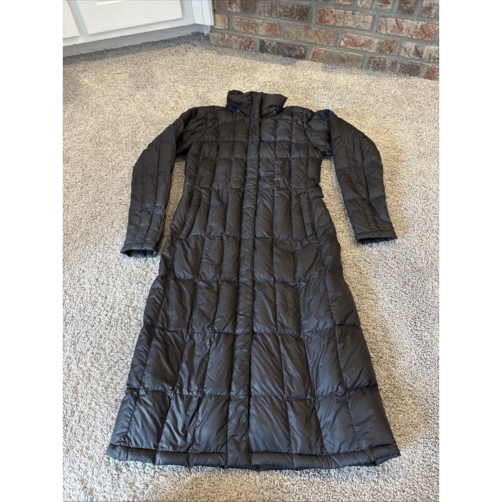 The North Face Women's XS 700 Down Metropolis Long Puffer Coat Black Lightweight
